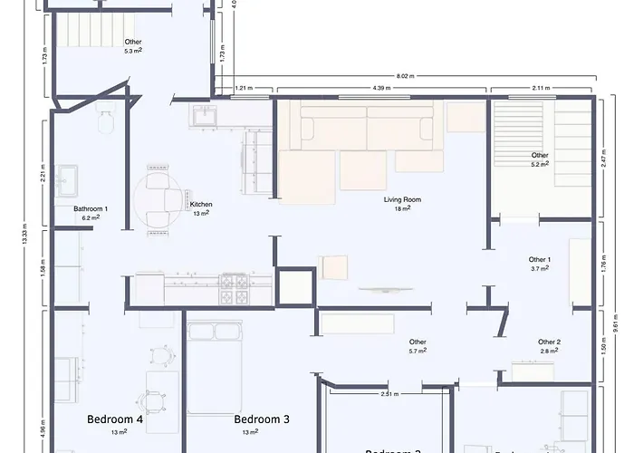 Spacious 4br Near Downtown & Ocean *